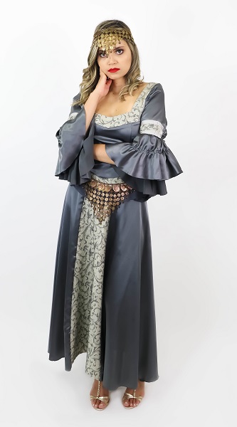 Cigana Medieval cinza longa